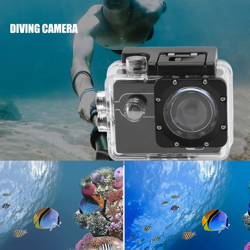 4K WiFi Action Camera High Definition 98.4ft Underwater Outdoor Sports