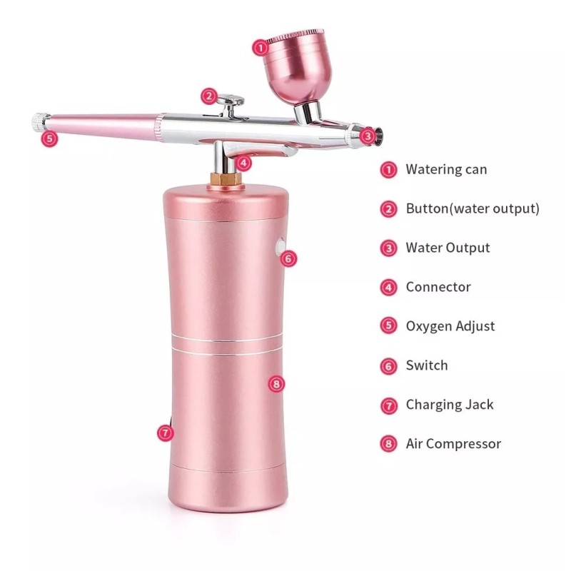 ForeverLily Kit Mini Aerógrafo Inalámbrico Arte, Tatuaje, Artesanía