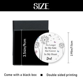 Christmas Ornaments,in Memory of Dad,Xmas Tree Hanging Decor with Gift Box