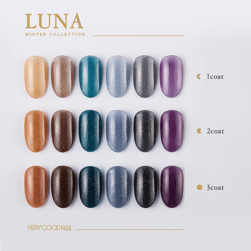 Very Good Nail Berry Good Nail Luna Syrup Pearl 6-piece