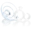 com-four® 20 x Suction Cup Holders with Clip Hooks for