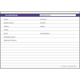 100 Neutral Index Cards Suitable for Many Occupations, Customer Cards KK01, No Folding Cards