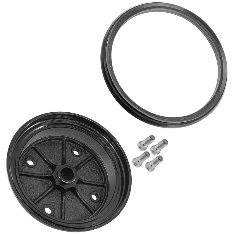 Caltric Front Brake Drum Wheel Hub fits Kawasaki Mule 4010