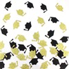 Vofrise 200PC Black Gold Grad Cap Graduation Confetti for Table