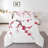 Feelyou Kids Cherry Blossoms Comforter Set Twin Size Japanese Style