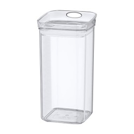 kela Jule Storage Container with Lid 1.2 L Square Fresh Storage Box Plastic Container Clear Stackable Food Storage Aroma Proof