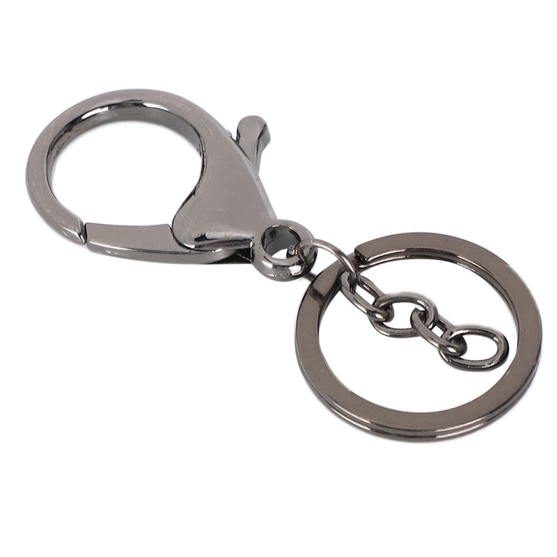 10Pcs Key Chain Plating Non Fading Simple Keychain Bag Buckle
