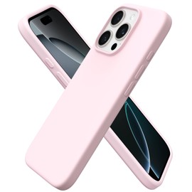 ORNARTO Funda compatible con iPhone 16 Pro de 6.3 pulgadas, silicona lquida delgada de 3 capas de goma de gel suave a prueba de golpes con forro de...
