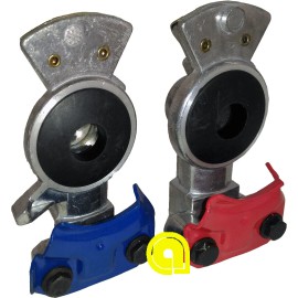 ALPAR 15ft Coiled Air Brake Hose Kit 48 inch lead With Glad Hands & Aluminum Handles