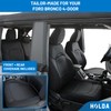 Holda Custom Fit Neoprene Seat Covers, Compatible with Ford Bronco