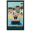 Elgate Life's A Breeze Tea Towel Souvenir Gift Beach Cotton Coastal Scenes Seaside