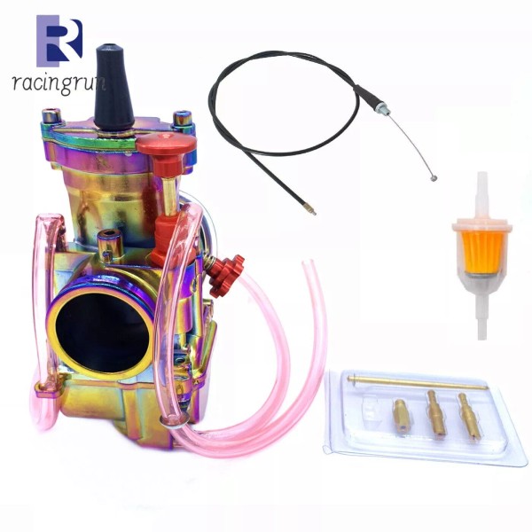 racingrun PWK32 Carburetor Carb/Throttle Cable For PWK32 MM Kawasaki KX125