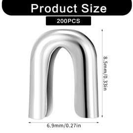 200 Pcs Spiral Boning Tips 1/4 Inch Steel Corset Boning Dress Undergarment Boning Caps for Sewing Costume Bridal Gowns Dress DIY Crafts Decoration