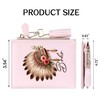 GEEAD Small Wallets for Women Slim Compact Bifold Card Holder