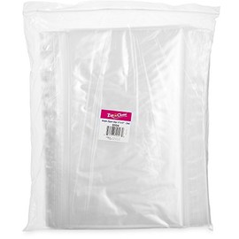 [200 Bags 13" x 15"] Zip'n'Close Disposable Plastic Resealable Reusable Bags, 2 Mill Thick, Great for Home, Office, Vacation, Traveling, Sandwich, Fruits, Nuts, Cookies, Or Any Storage Needs