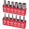 Torx Plus 5-Point Tamper-Proof Security Bits - 12Pc Torx Star