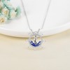 URONE Sterling Silver Lighthouse Pendant Necklace - Lighthouse Jewelry Gift