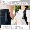 ELECOM FAN-U233GY Handy Fan USB Fan, Spot Fan, Carabiner Included,