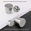 LONTAN 10 Pack Kitchen Door Knobs Brushed Nickel Knobs for