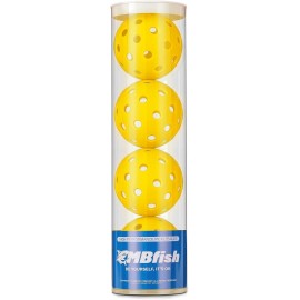 MBFISH Pickleball Balls 3 Pack Outdoor 40 Hole High Bounce