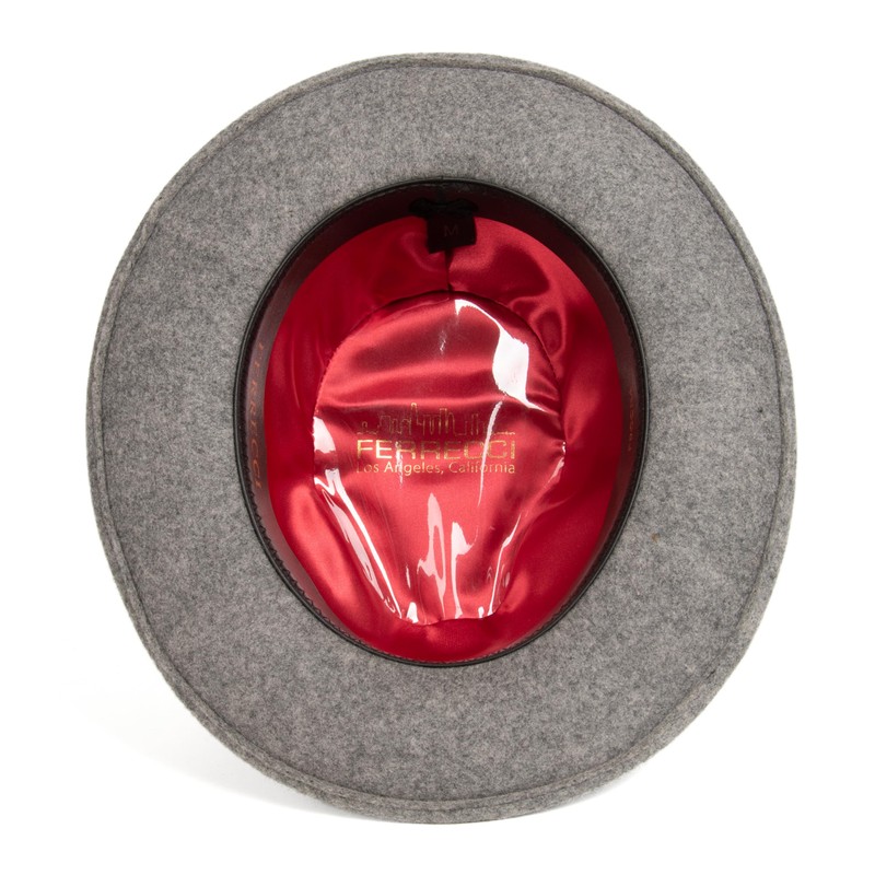 Ferrecci Gangster 100% Austrailian Wool Crushable Mens Fedora Hat -