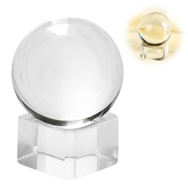 TVETE Crystal Ball, K9, Crystal Ball, Crystal Ball, Decorative Ball, Artificial Crystal Ball, Glass, Round Ball, Red Crystal Ball, Lens Ball Decoration, Feng Shui, Good Luck Prayer, Work