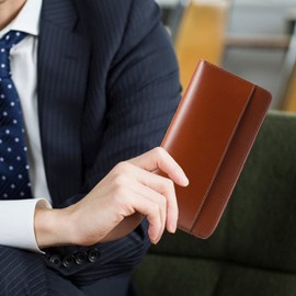 Alice & Elmer Men's Long Wallet, Tochigi Leather, Made by Leading Wallets Artisans Genuine Leather, Large Capacity, YKK Zipper, Women's Wallet, Cowhide Leather, Coin Purse, Compact, Simple, Solid,