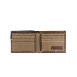 Timberland PRO Men's Slim Leather RFID Bifold Wallet with Back ID Window, Teak, One Size