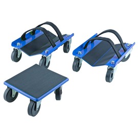 Snowmobile Dollies Full-Rubber-Pad-Protection Heavy Duty Dollies Carries up to 1500 lbs (682 kg) V-Slide with 2.5 Inch Swivel Casters 2 Pairs of Heavy Duty Straps KF2020