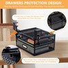 Sliding Under Desk Drawer Organizer No Drilling 2 Drawers Slide