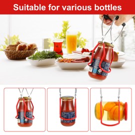 Glass Lifter Preserving, Glass Lifter Tongs, Preserving Jar Lifter Tongs, with Non-Slip Handle, Ideal for Hot Preserving of Preserving Jars and Preserves, (Glass Lifter 22 cm - 1 Piece)