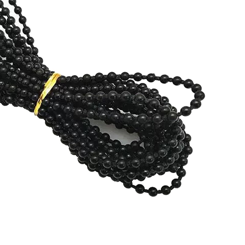 3 Meter Roller Blind Cord Black,Plastic Ball Beaded Chain with
