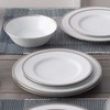 Noritake Whiteridge Platinum 12-Piece Set, Service for 4 in White