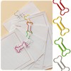 5WYOUKE Bone Shape 50 Pcs Paper Clip Zem Clip Cute