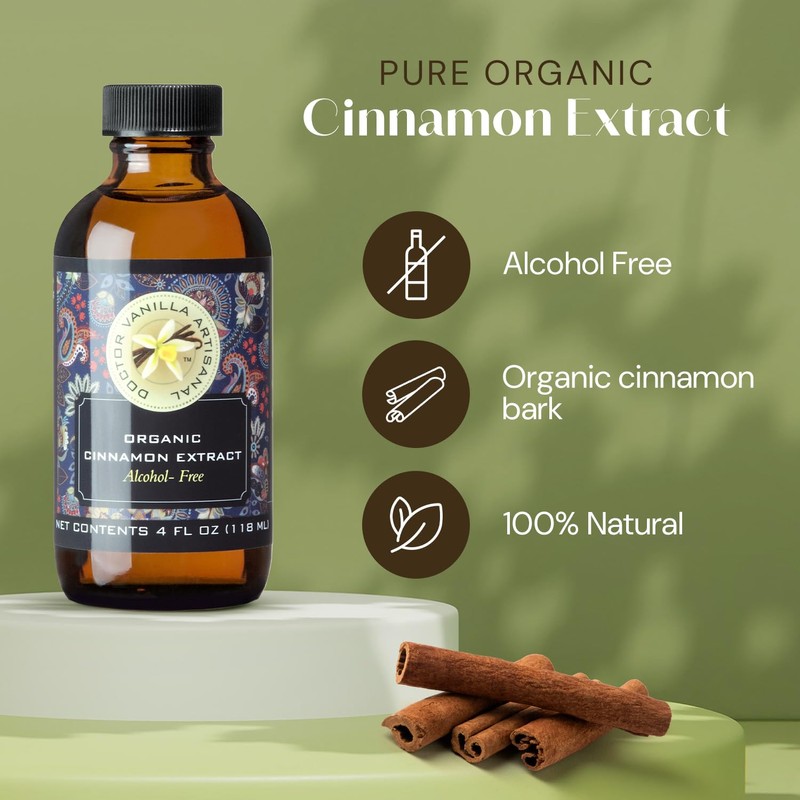 DR Vanilla Organic Cinnamon Extract Alcohol Free (4oz)