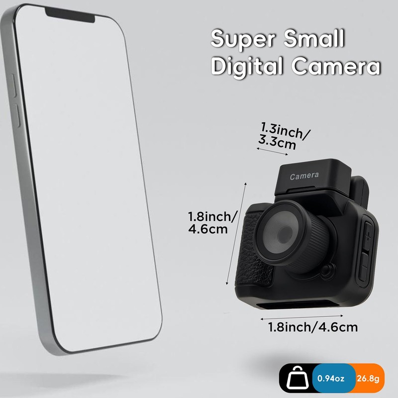 Digital Camera with 1.4 in LCD Screen 1080P 32GB Card