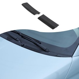 METYOUCAR Pack of 2 Left and Right Wiper Fairing Components Compatible with Fiat 500 2010-2025 Replacement Parts Cover Fiat 500 Accessories (Left Hand Drive) (Black)