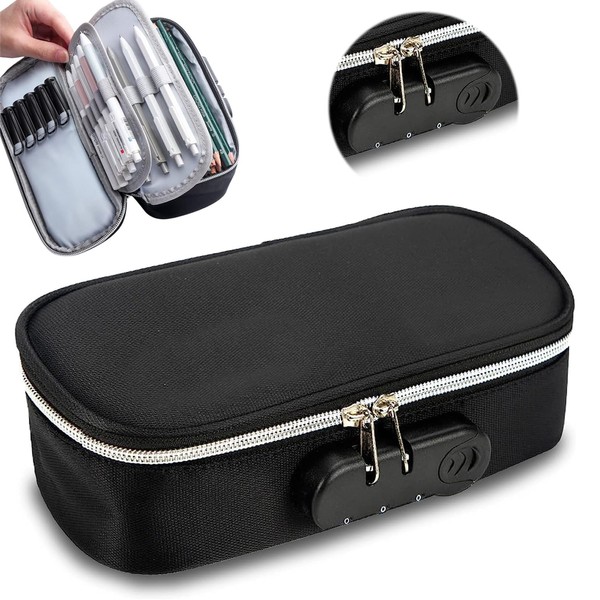 Caja de lápices de cerradura combinada longzhuo, caja de lápices