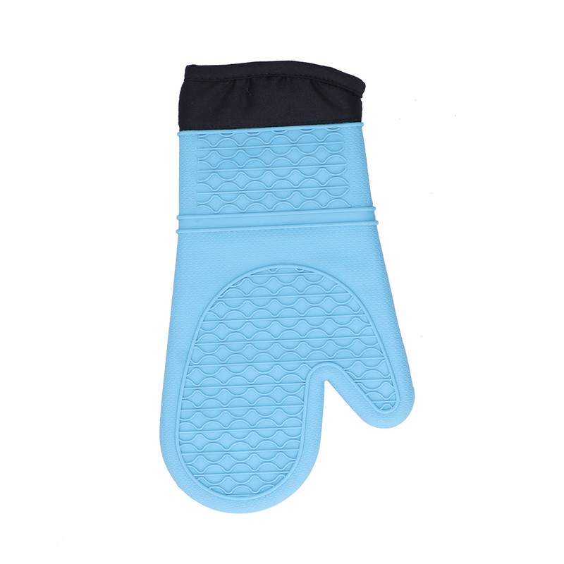 Silicone Oven Mitts with Cotton Heat Insulated Anti Scalding Baking