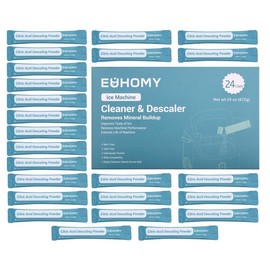 EUHOMY Ice Maker Cleaner & Descaler,  Individually Packaged, Organic Citric Acid Descaling Powder Compatible with All Types of Ice Machines. Household/Industrial:_24 Ounce