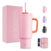 Encool Vaso 40oz Con Asa, Taza De Viaje De Acero