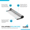 KABCO 18 Inch Multifunctional Foldable Roll Up Dish Drying Rack,