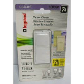 Legrand RRW600VTCCCV4 1-Pole 3-Way Preset Paddle LED Decorator Light Dimmer