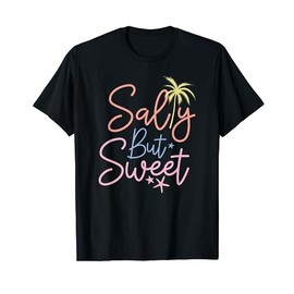 Salty But Sweet Palm Tree Starfish Beach Summer Women Girl T-Shirt