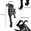 Evelots Cat Over The Door Hooks for Hanging - Black