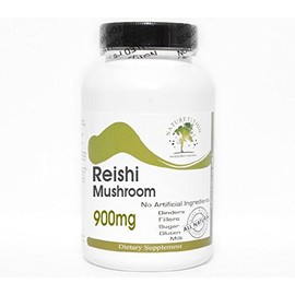 Naturetition Supplements Reishi Mushroom 900mg ~ 100 Capsules - No Additives