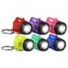 Hillfield 12 x Key Fob Torch Plastic 4 cm Transparent