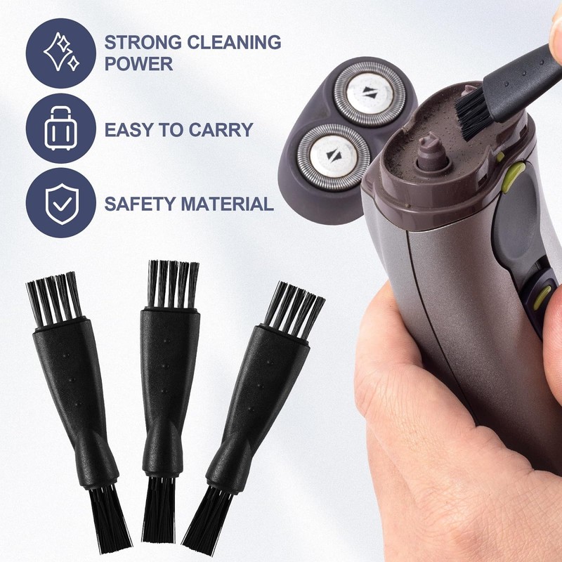 20 Pieces Shaver Brush Razor Cleaning Brush Electric Double Sided
