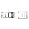 Eujgoov 1 m / 3,28 Pies Cable Blindado Ethernet Industrial