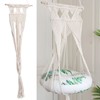 Hanging Swing Hammock HandKnitted Cotton Rope Tapestry Decorations for Cat